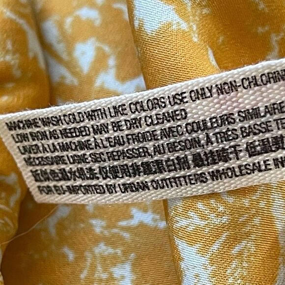 Intimately Free People All Tucks Yellow Floral Printed Thong Back Bodysu… - Picture 11 of 11